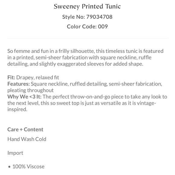 Free People Sweeney Printed Tunic - Picture 5 of 5